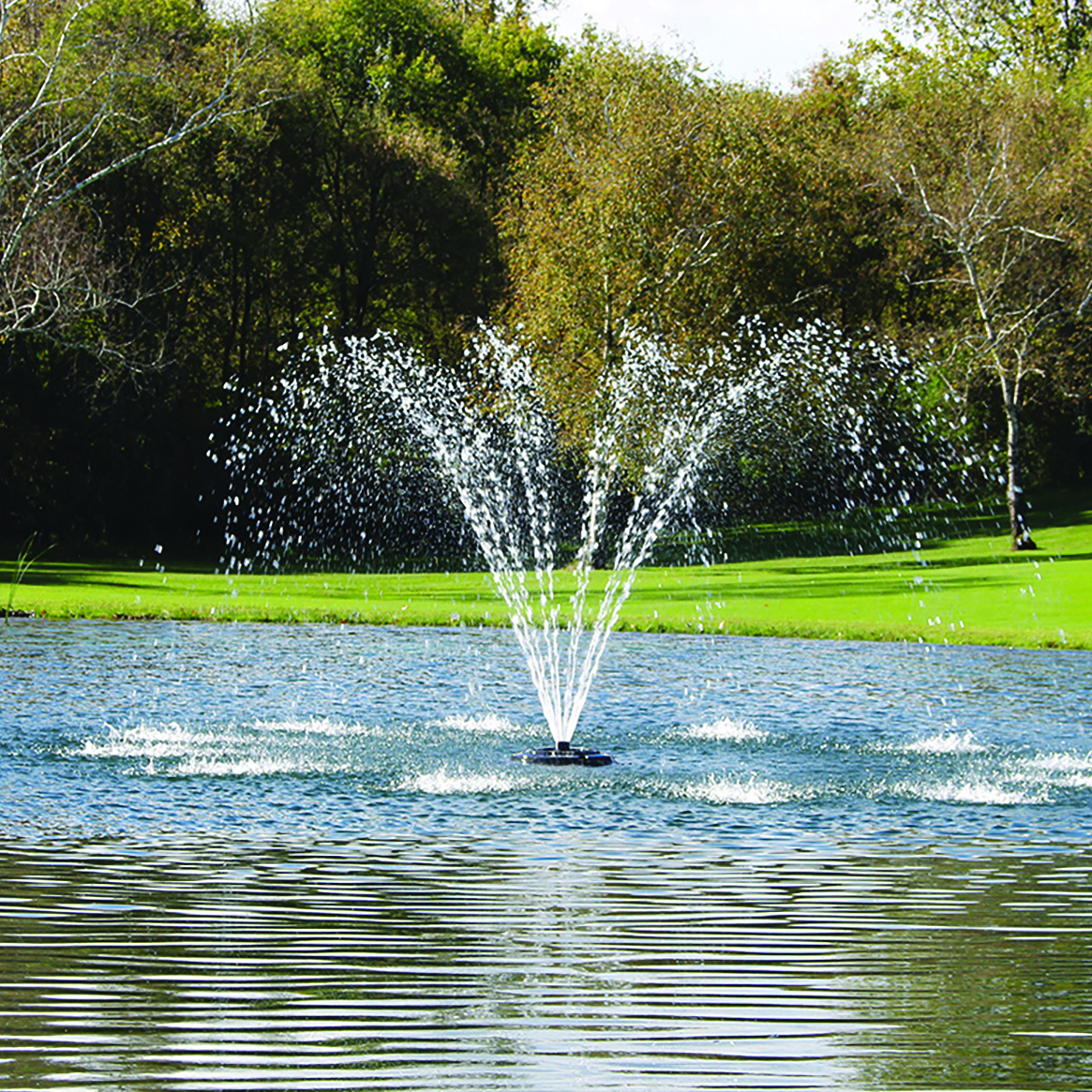 Kasco Cypress fountain spray pattern