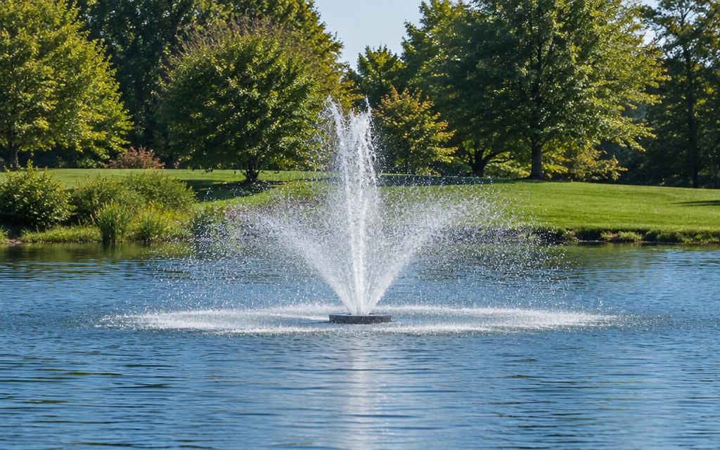 Illustrative fountains & aeration scene