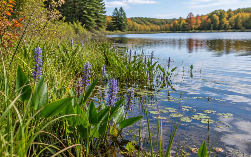 Illustrative shoreline & habitat scene